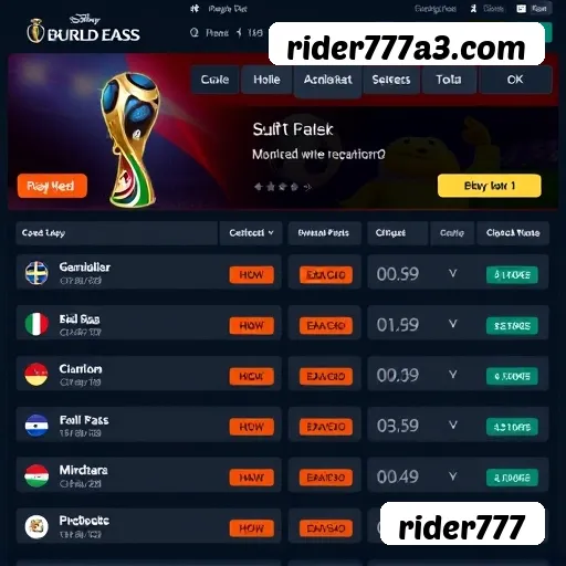 Ferramentas de apostas rider777